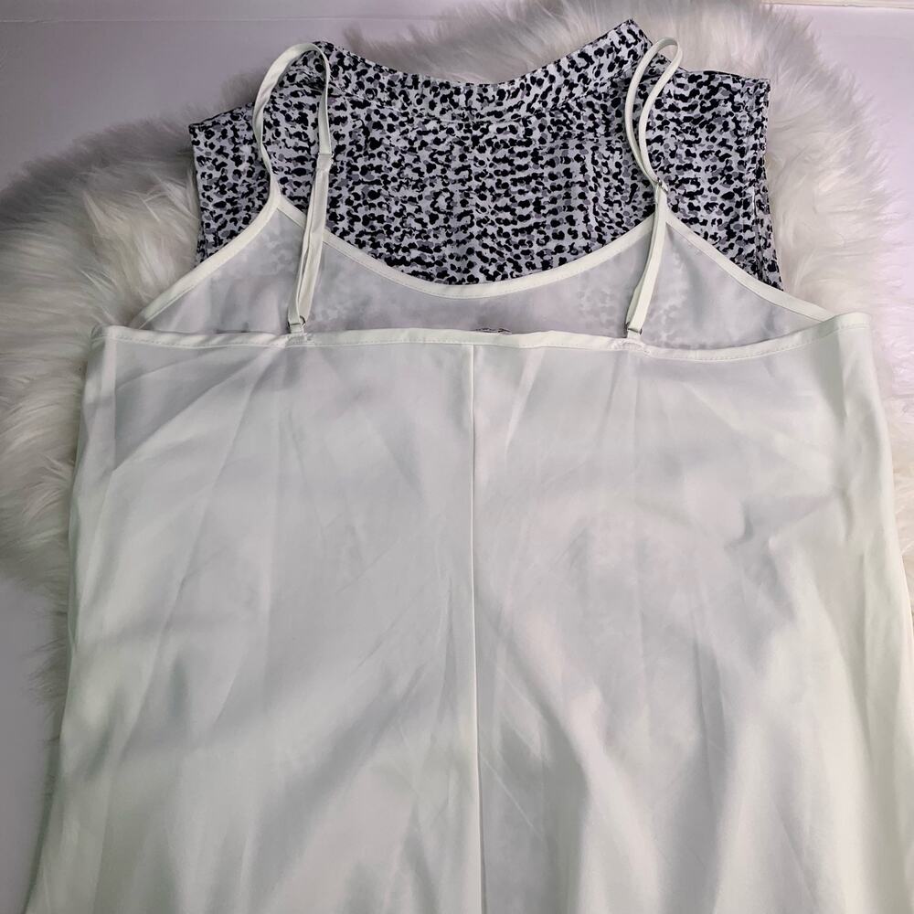 Nanette Lapore Black & White‎ Animal Print Sleeveless Dress w/Tie Waist Size 6 - Picture 11 of 14